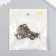 Handle for the casket Metal "Vegetable ornament" bronze 5.8x2.8 cm