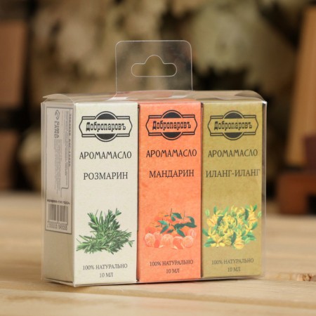 Essential oil "Ilang-Ylang, Rosemary, Mandarin", a set of 3 pcs 10 ml, benpan-4
