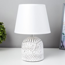 Carolina desktop E14 40W white-black 20x20x30 cm Risalux
