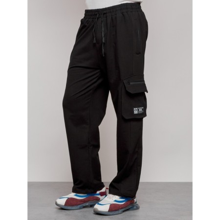Sports male trousers, size 50, black color-18