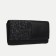 Women's wallet on magnets, black color
