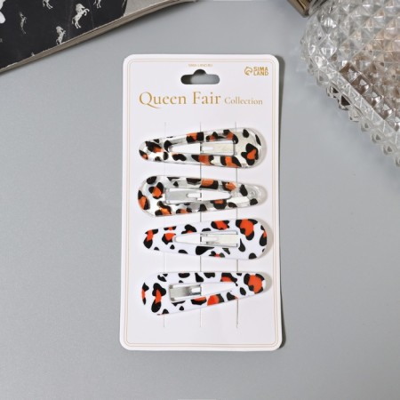 Invisible hair "Gloria", set 4 pcs., Leo, 5 cm-2