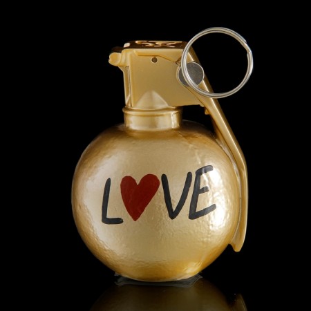 Holder for cards and photo "Lemonka. Love" gold, 8 × 12 × 9 cm