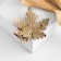 Brooch "Leaves" three maples, color in gold