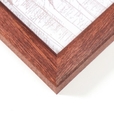 Photo frame pine С14 01/6 wenge 15x21 cm (plastic screen)-2