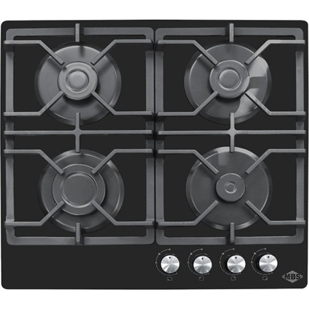 Hon surface MBS PG-611BL, gas, 4 burners, mechanical. Management, black