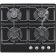 Hon surface MBS PG-611BL, gas, 4 burners, mechanical. Management, black