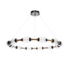 Assini Lamp with PDU 12XLED 90W black and gold 88x88x10-110 cm