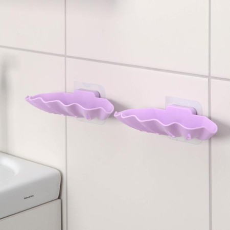 A set of soapses on Velcro "shell", 2 pcs, 16 × 8.5 × 3.5 cm, color mix-4