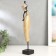 Souvenir Polystone "African in gold, with a rose on the head" Geometry mix 40x7.5x6.5 cm