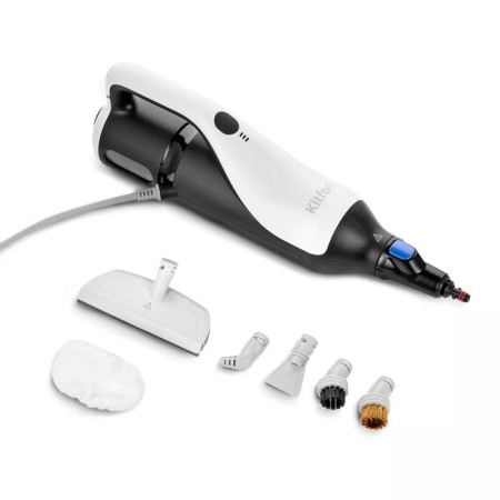 Steam mop KitFort KT-1066, 1500 W, 370 ml, cord 5 m, black and white-1