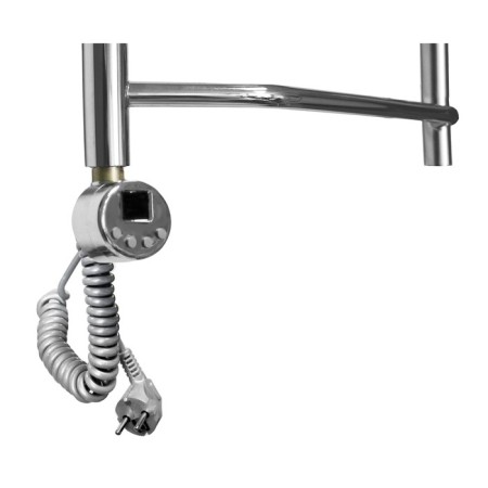 Domoterm electric heated towel rail "Laura", 500 x 800 mm, 6 crossbars, left, chrome-2