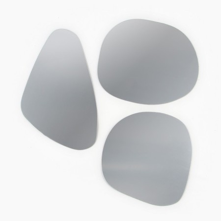 Wall mirror "Stones", 3 elements, p. 30 x 17 cm, 21 x 30.5 cm, 22 x 21.5 cm-1