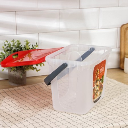 LETO barbecue container, 6 l, red color-2