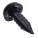 Rifle eyes with plugs, set 40 pcs., Size 1 pc. - 0.8 cm, black color