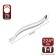 Bracket handle, m/o 224 mm, silver color