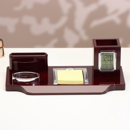 Set of desktop chancellery 4V1 with a clock-2
