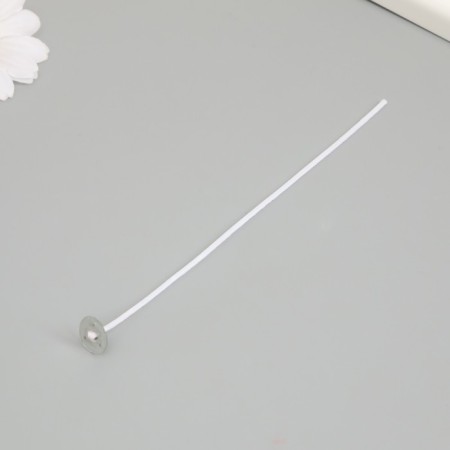Cotton flash wick, white metal 15 cm-1