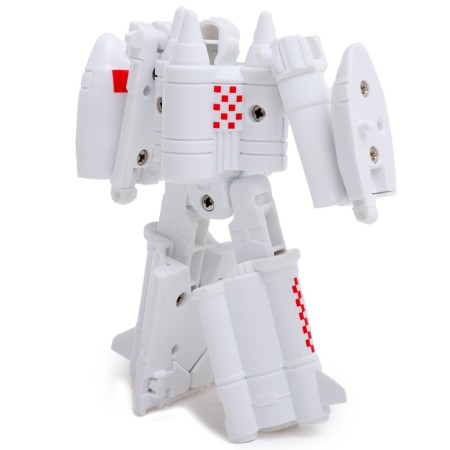 Rocket robot is transformed with metal elements-3