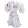Rocket robot is transformed with metal elements
