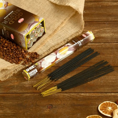 Incense "hem" 20 sticks coal gold and silver