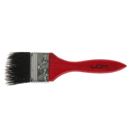Brush flat scrap, mixed bristles, wooden handle, 2 ", 50 mm-3
