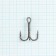 The hook of triple Volzhanka Treble Hook Stronger No. 1/0, 3 pcs