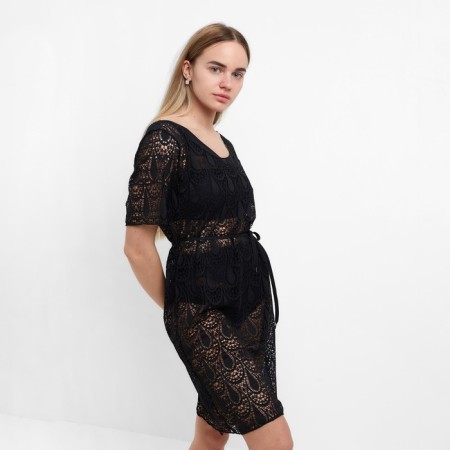 Tunic beach female, black color, size 46-3