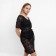 Tunic beach female, black color, size 46