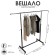 Hanged P-shaped, black 90-170 × 44 × 75-150 cm