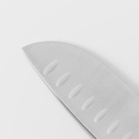 Knife Santoku kitchen Magistro Ardone, blade 17.5 cm, silver color-2
