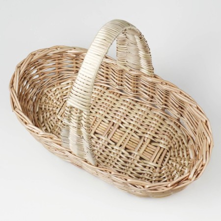Product basket, 37 × 16 × 8/27 cm, manual weaving, willow-3