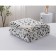The blanket "Tabio", size 200x220 cm, black and white color