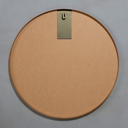 Wall mirror in a round case made of metal, d = 60, gold ruby-2