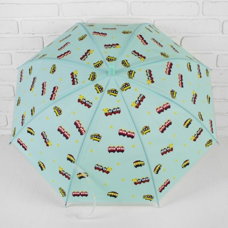 Children's umbrella "Transport" 80*80*65 cm mix, D: 80 cm, cane: 65 cm-3