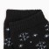 Women's socks "Snowflakes", black color, size 23-25