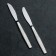 Control knife "Uralochka", h = 19.5 cm, thickness 2 mm, silver color