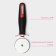 A knife for pizza and dough Digma, 19.5 cm, d = 5.8 cm, black color