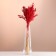 Set of dried flowers "millet", banch length 45 (+/- 6 cm), red