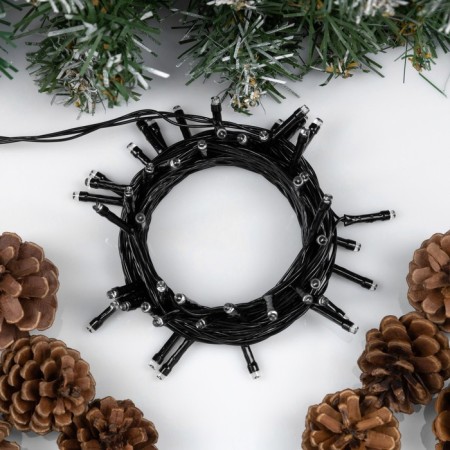 Garland “thread” 5 m, IP20, dark thread, 50 LED, green glow, 8 modes, 220 V-1