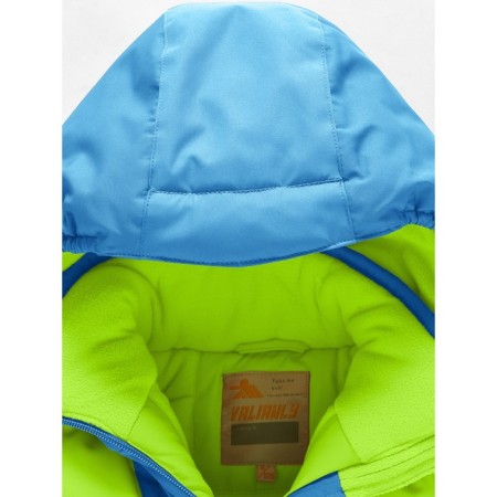 Ski costume for a boy, height 134 cm, green color-6