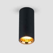 Ceiling accent light (SPOT) ELEKTROSTANDARD, DLR030 LED 12 W, 55x555x120 mm, IP20, black matte/gold color