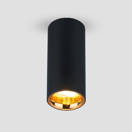 Ceiling accent light (SPOT) ELEKTROSTANDARD, DLR030 LED 12 W, 55x555x120 mm, IP20, black matte/gold color