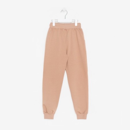 Kit for children (sweatshirt, trousers), black/beige color, height 146 cm-8
