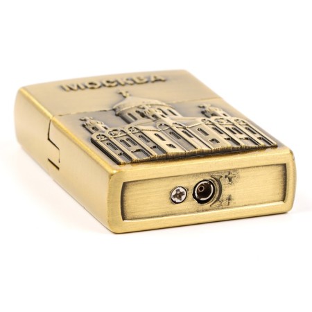 Gas lighter "Moscow", piezo, gold-2