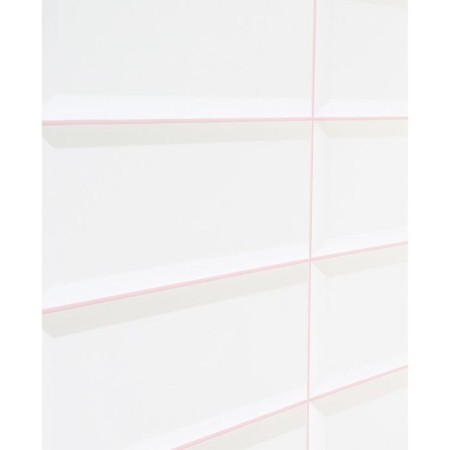 PVC tile panel white pink seam 955*480-2