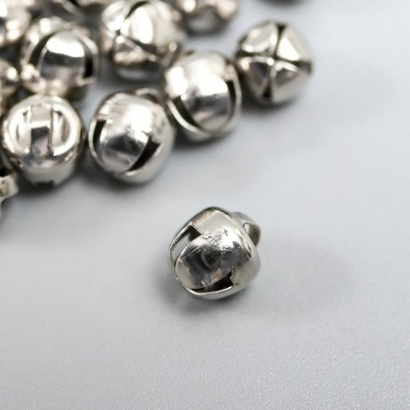 Set of decor for creativity Metal "Silver" d = 0.6 cm set 30 pcs