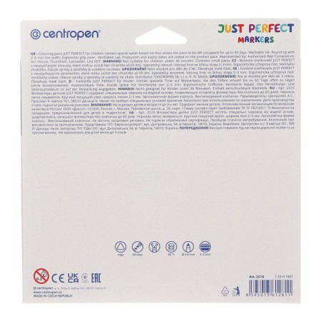 Fleeters 18 colors 3.9 mm Centropen 2510 Perfect, non -drying, cardboard packaging, euro suspension-5