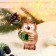 Christmas tree decoration "Owl with a book" 9 cm, brown