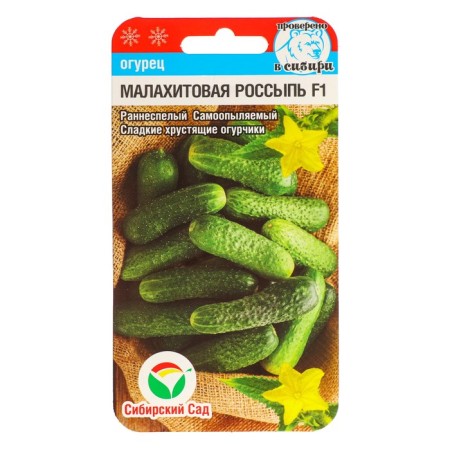 Cucumber seeds "Malachite scattering", f1, 7 pcs
